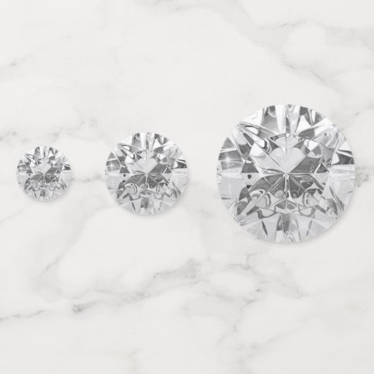 Imitate White Diamond Konfetti (Rückseiten)