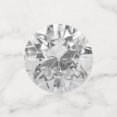 Imitate White Diamond Konfetti (Klein Vorderseite)