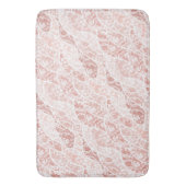 Imitate White Lace Fishnet Bath Mat Badematte (Vorderseite Vertikal)