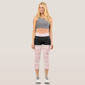 Imitate White Lace Fishnet Capri Leggings - Spaß (Vorderseite)