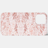 Imitate White Lace Fishnet iPhone Case Geschenk (Rückseite (Horizontal))