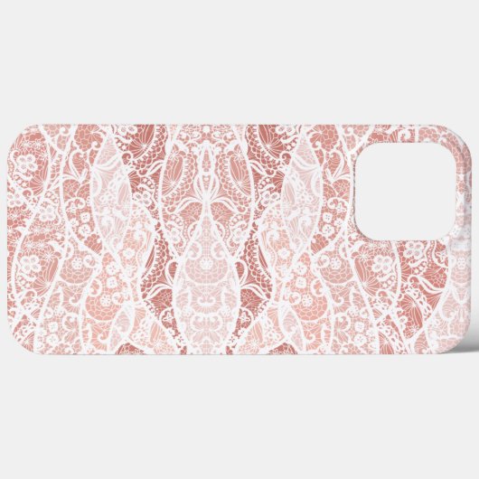 Imitate White Lace Fishnet iPhone Case Geschenk (Rückseite (Horizontal))