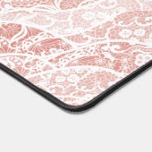 Imitate White Lace Fishnet Modernes Design Schreibtischunterlage (Ecke)