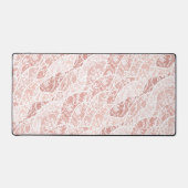 Imitate White Lace Fishnet Modernes Design Schreibtischunterlage (Vorderseite)