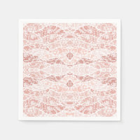 Imitate White Lace Fishnet Napkins mit Blume