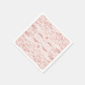 Imitate White Lace Fishnet Napkins mit Blume Serviette (Ecke)