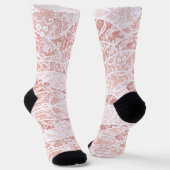 Imitate White Lace Fishnet Socken (Gewinkelt)