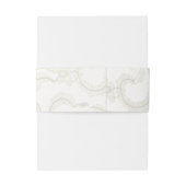 Imitate White Lace Wedding Einladungsbanderole (Rückseitenbeispiel)