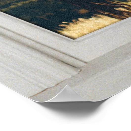 Imitate Window Illusion - Realistische Waldansicht Poster (Ecke)