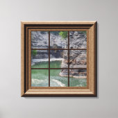 Imitate Window Scene Genesee River Gorge Leinwand (Vorderseite)