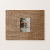 Imitate Wood Abschluss Gästebuch Puzzle (Horizontal)