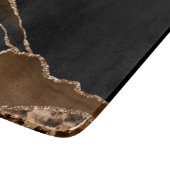 Imitate Wüste Brown marmorierten Agate Zeitstone Schneidebrett (Ecke)