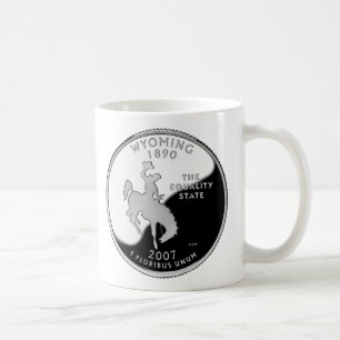 Imitate Wyoming Staat Quarter Kaffeetasse