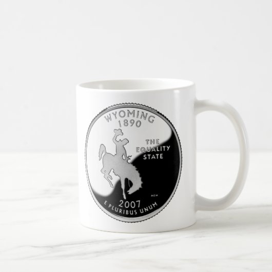 Imitate Wyoming Staat Quarter Kaffeetasse (Rechts)
