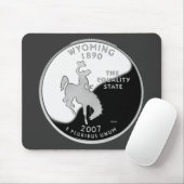 Imitate Wyoming Staat Quarter Mousepad (Mit Mouse)