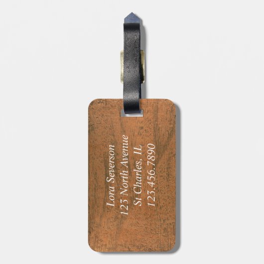 Imitate Zauberdraht Gepäckanhänger (Rückseite vertikal)