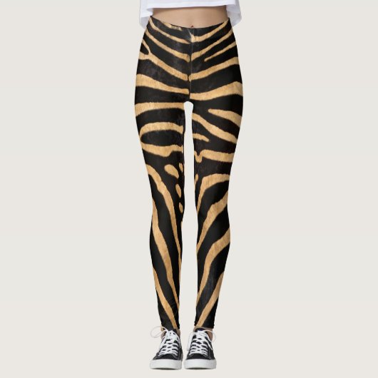 Imitate Zebra Skin Leggings (Vorderseite)
