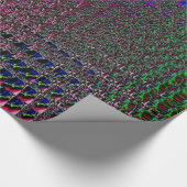 Imitate zeichnen mehrfarbiges Schleifpapier auf Geschenkpapier (Ecke)