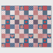 Imitate zum Patchwork-Wrapping-Papier für Herz und Geschenkpapier (Flach)