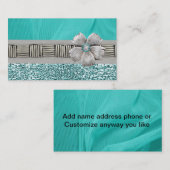 Imitatedelstein, Jeweled u. diamante de Visitenkarte (Vorne/Hinten)