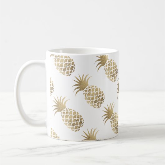 Imitatgoldananas-Kaffeezeit des Chic elegante Kaffeetasse (Links)