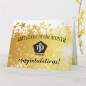 Imitatgoldangestellter der Monatspreiskarte Karte (Gelbe Blume)