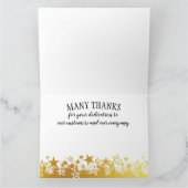 Imitatgoldangestellter der Monatspreiskarte Karte (Innenseite)