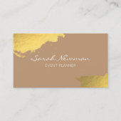 Imitatgoldelegantes modernes unbedeutendes visitenkarte (Vorderseite)