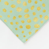 ImitatgoldGlitter Cheetah-Druckmonogramm des Chic Fleecedecke (Ecke)
