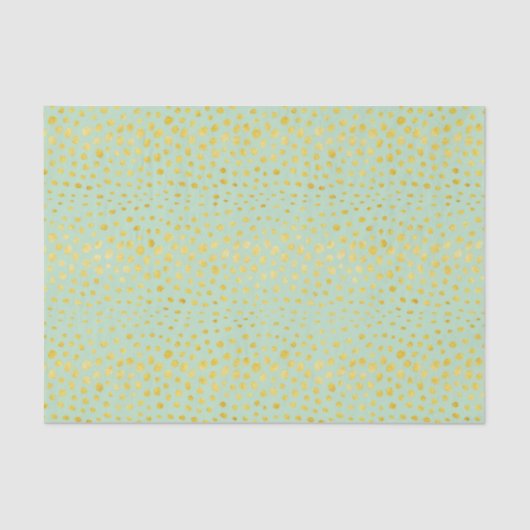 ImitatgoldGlitter Cheetah-Druckmonogramm des Chic Seidenpapier (Vorderseite)