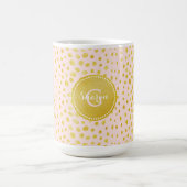 ImitatgoldGlitter Cheetah-Druckmonogramm des Chic Tasse (Mittel)
