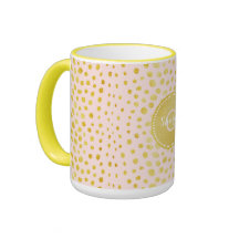 ImitatgoldGlitter Cheetah-Druckmonogramm des Chic