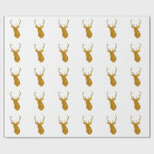 Imitatgoldhirschrotwildweihnachtsverpackungspapier Geschenkpapier (Flach)
