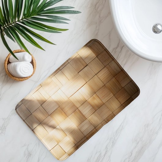 Imitation Bamboo Weave Badematte