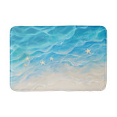 Imitation Beach Sand Starfish Anime Style Badematte (Vorderseite)