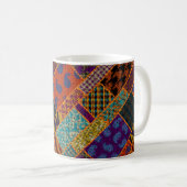 Imitation eines indischen Patchwork-Musters mit Te Kaffeetasse (VorderseiteRechts)