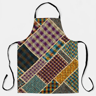 Imitation eines indischen Patchwork-Musters mit Te Schürze