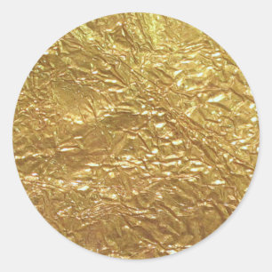 Imitation Gold Leaf Runder Aufkleber