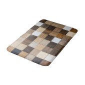 Imitation Holzkacheln Badematte (Schrägansicht)