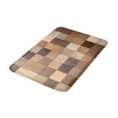 Imitation Holzkacheln Badematte (Schrägansicht)