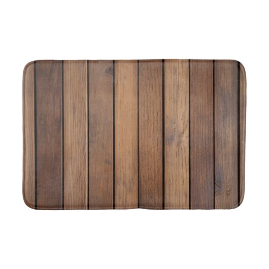 Imitation Holzlatte Badematte (Vorderseite)
