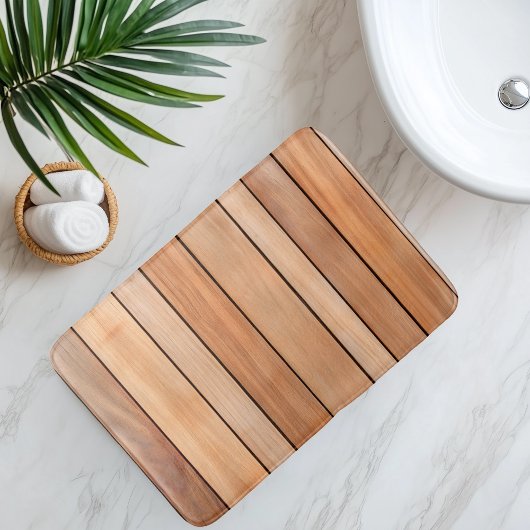 Imitation Holzlatte Badematte