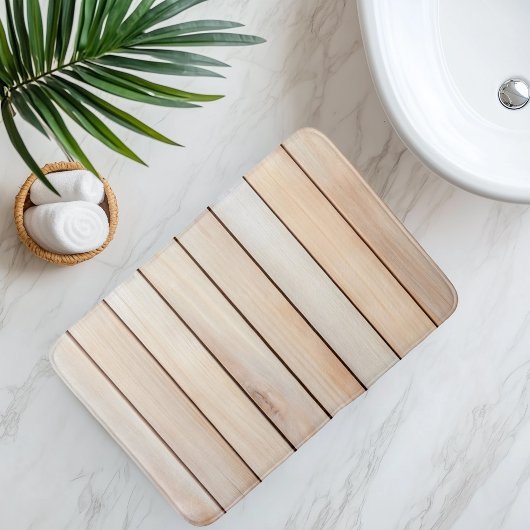 Imitation Holzlatte Badematte