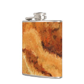Imitation Holzmaserung Burel Muster Flachmann (Links)