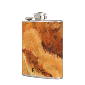 Imitation Holzmaserung Burel Personalisiert Flachmann (Links)