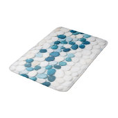 Imitation - Kieselweg unter Wasser Badematte (Schrägansicht)