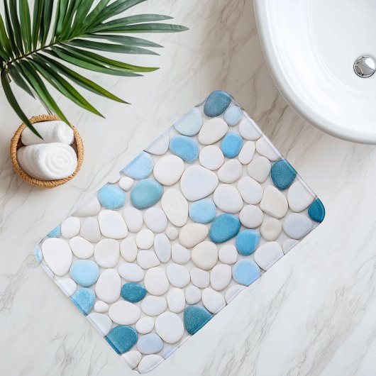 Imitation - Kieselweg unter Wasser Badematte