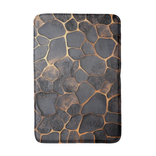 Imitation Lava Rock Badematte (Vorderseite Vertikal)