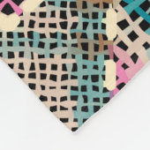 Imitation of indian patchwork pattern with texture fleecedecke (Ecke)