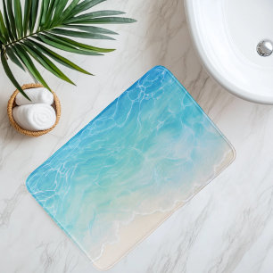 Imitation Strand Sand unter klarem Wasser Anime-St Badematte